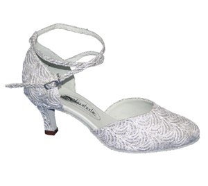 FeatherLite Dance Shoes Carol Silver Lace