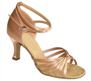 FeatherLite Dance Shoes 12027-55, Tan Satin