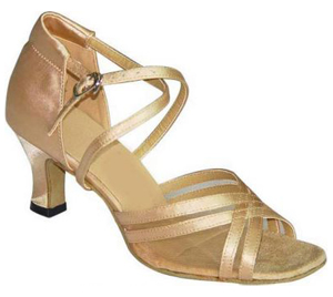 FeatherLite Dance Shoes Heather Tan Satin