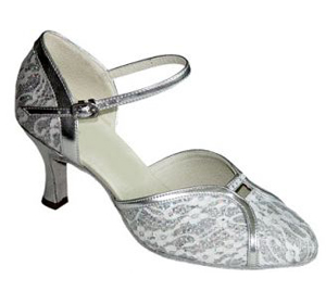 FeatherLite Dance Shoes Mary Silver Lace