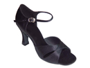 FeatherLite Dance Shoes Michelle Black Satin
