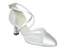 FeatherLite Dance Shoes Nancy White Satin