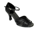 FeatherLite Dance Shoes Sara Black Satin