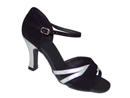 FeatherLite Dance Shoes Sara Silver Leather / Blk Suede